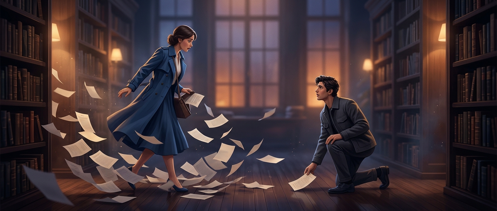 The rom-com myth of dropping your papers