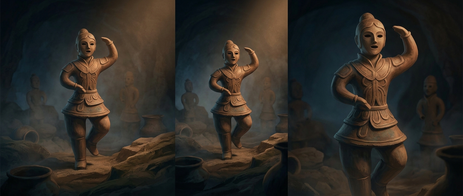 Why ancient clay dancers were buried with the dead