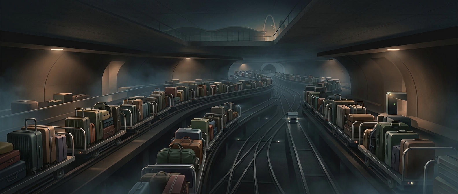 Heathrow has 30 kilometers of hidden baggage tunnels