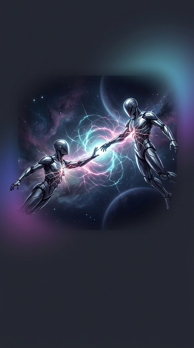 What violent physical reaction happens if two pieces of the exact same metal gently touch in outer space?