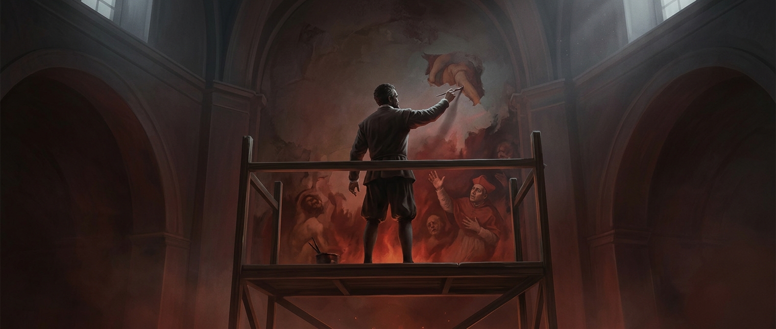 Michelangelo painted his critic in Hell with donkey ears