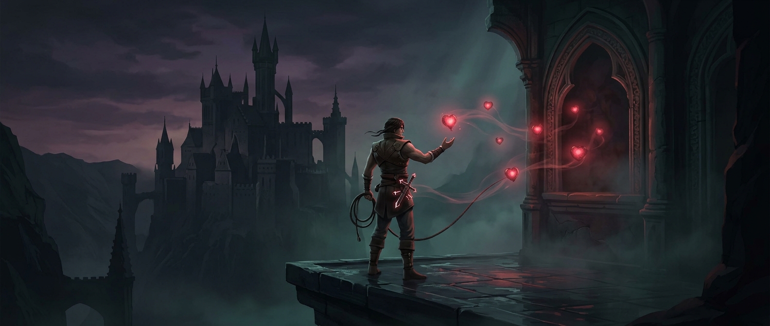 Castlevania heroes collect hearts to fuel their items
