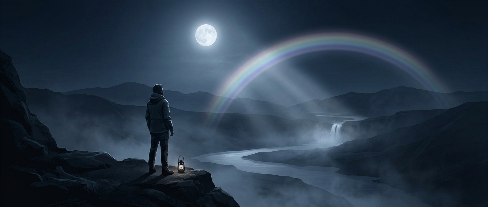 The rare rainbows that appear by moonlight