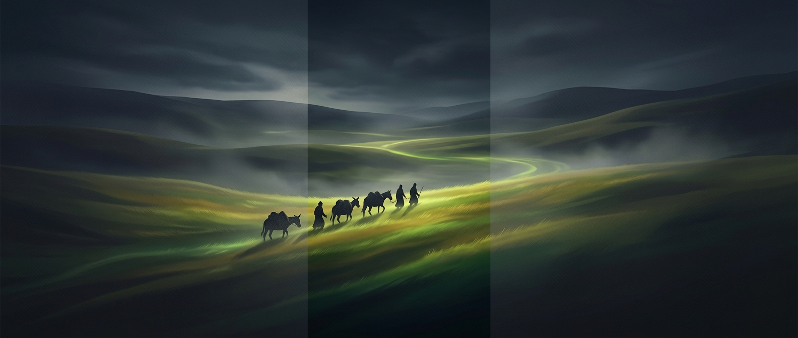 Nomads were originally looking for pasture