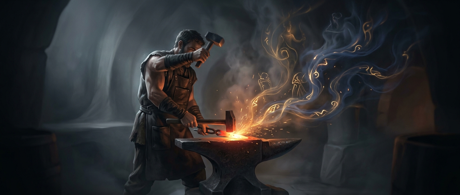 Blacksmiths were considered powerful due to iron shaping