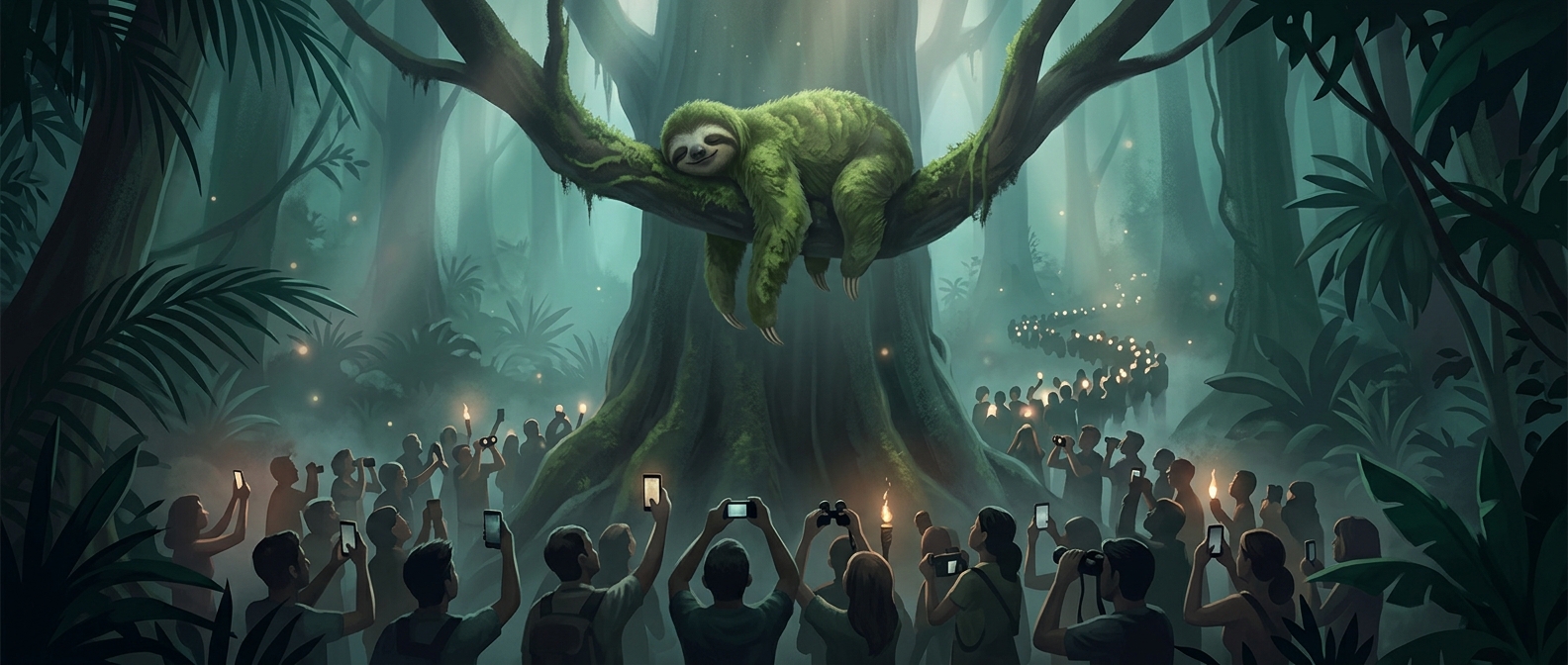Why tourists travel to Costa Rica to watch sloths do nothing