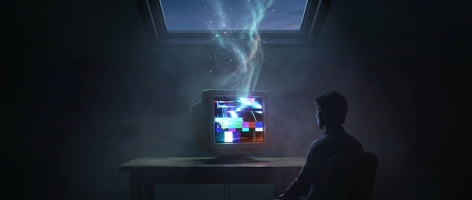 Glitching computer screens are literal messages from space