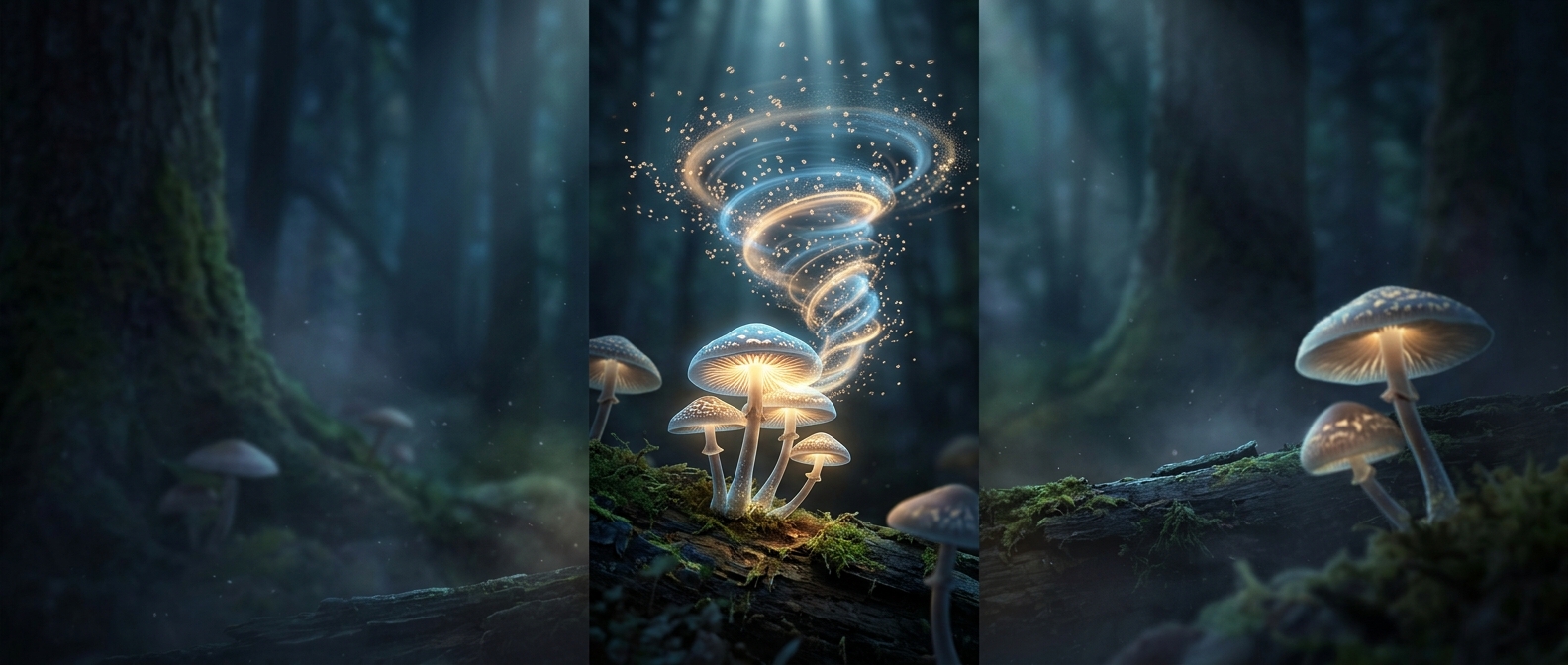 Some fungi make their own wind