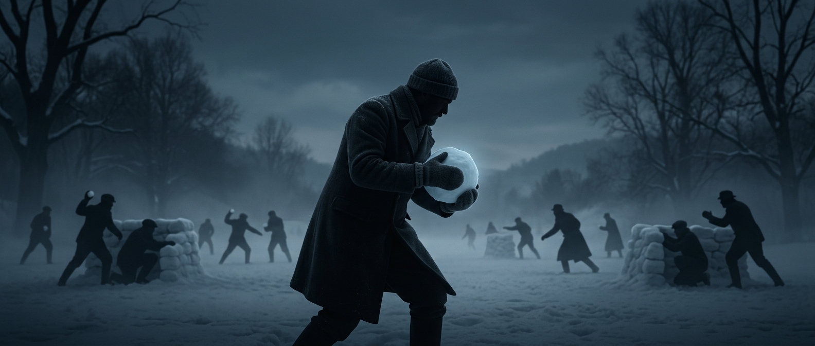 When snowball fights became adult warfare