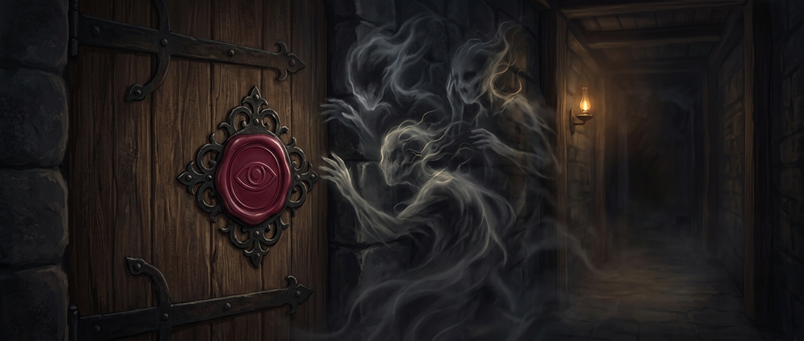Covering keyholes prevented unseen forces from listening
