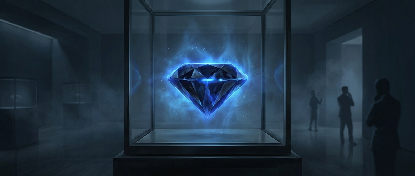 Radioactive glow of a famously cursed jewel