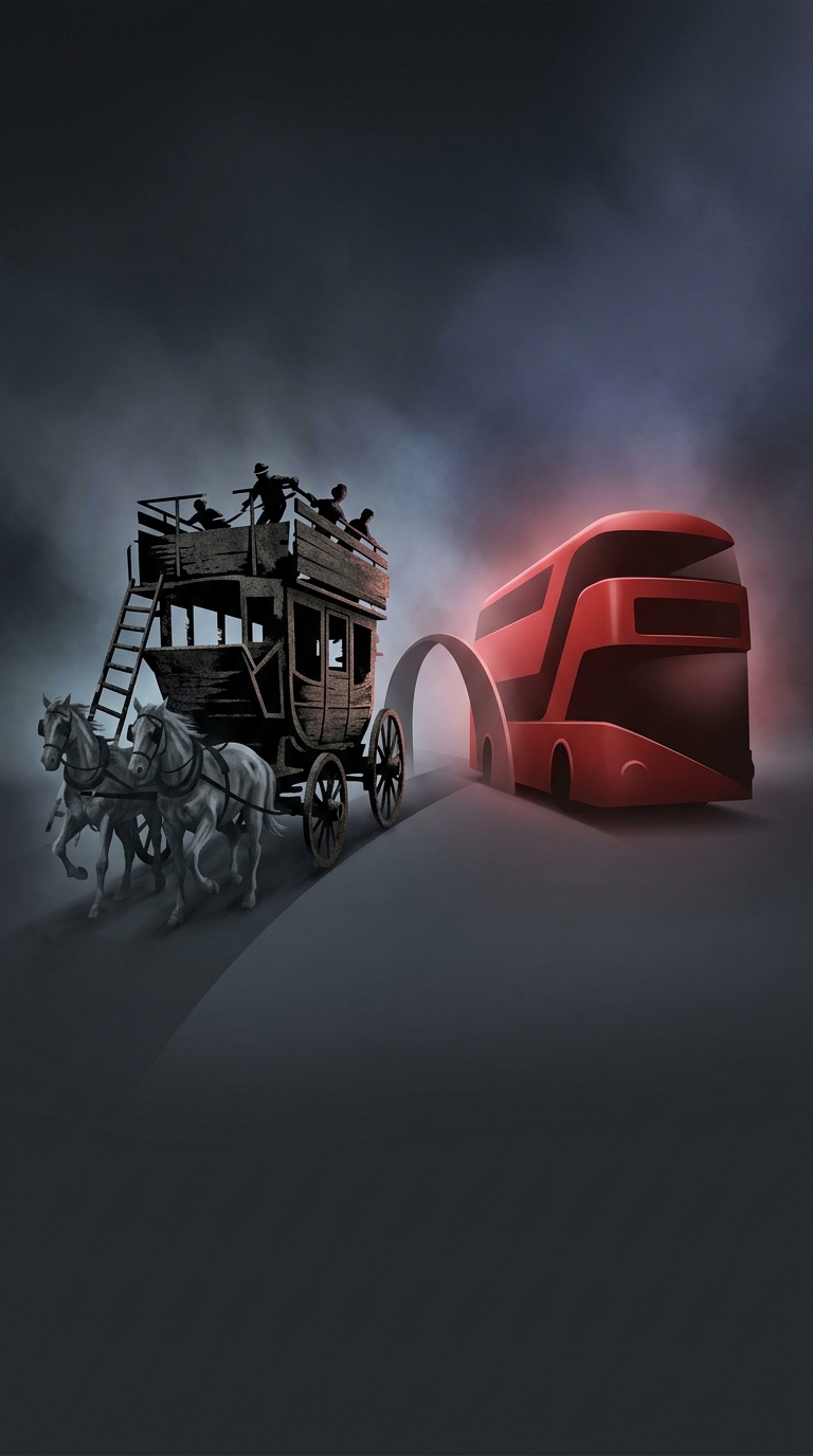 Iconic red double-decker buses in London did not originate with modern combustion engines, but were originally massive wooden carriages violently dragged through the filthy…