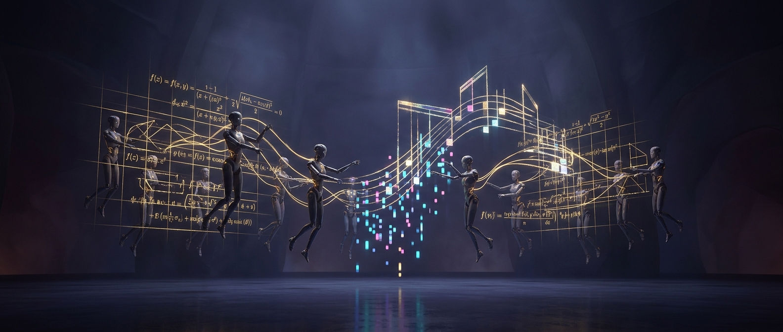 How math made virtual robots play MIDI music