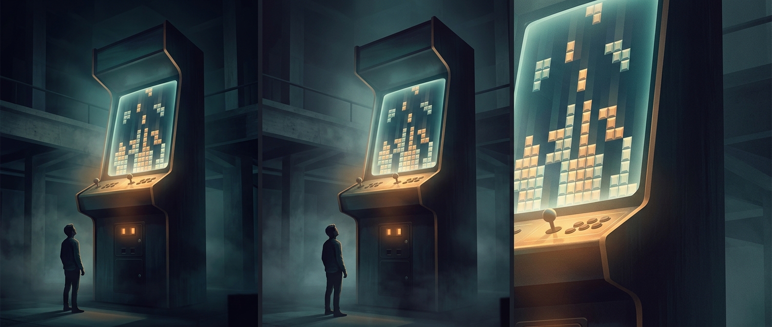 The world’s biggest arcade cabinet plays Tetris