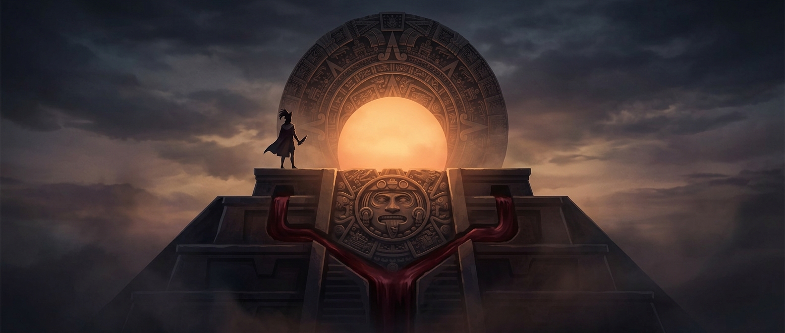 Aztecs believed blood kept the sun moving