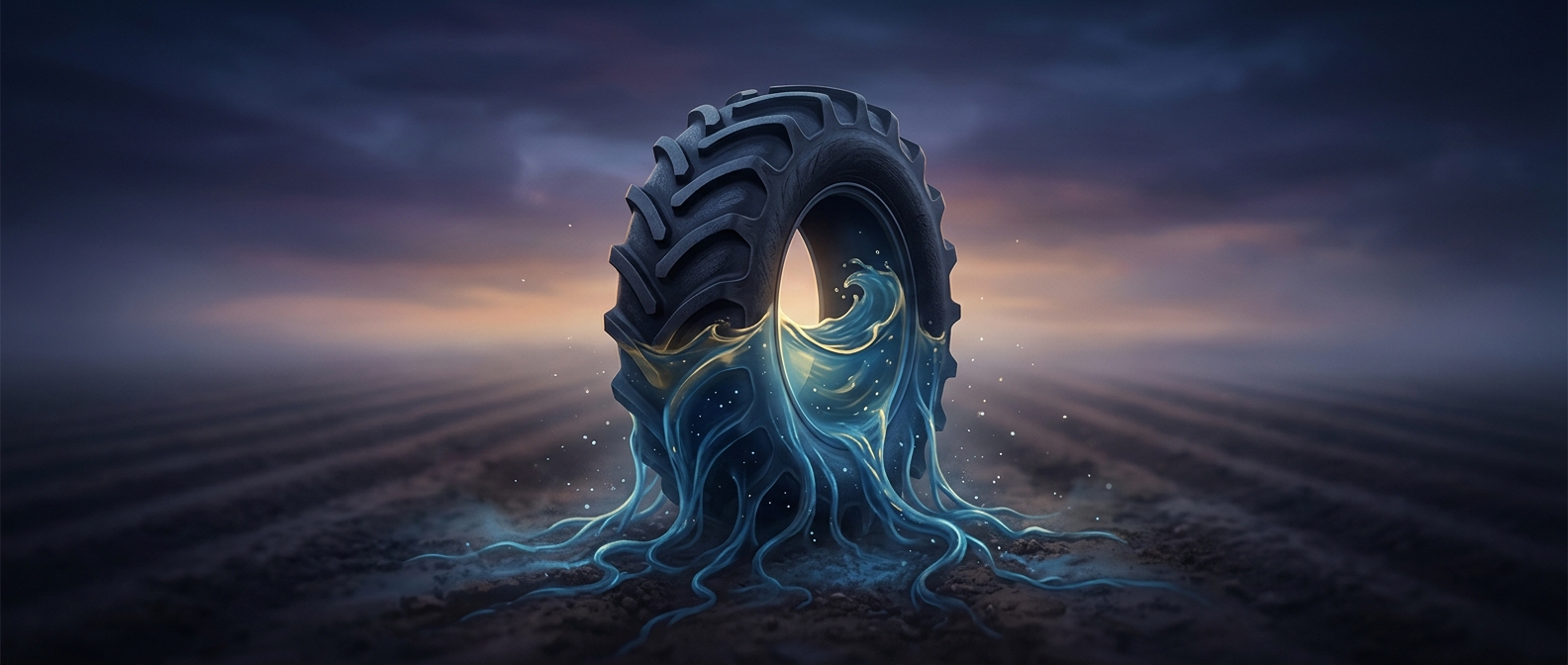 Why tractors fill their tires with liquid