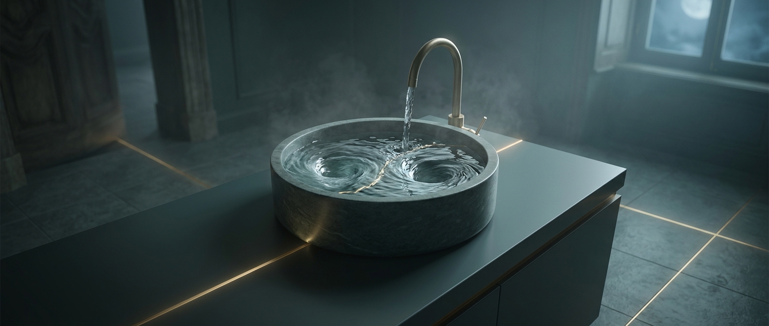 The sink-draining trick that fools tourists