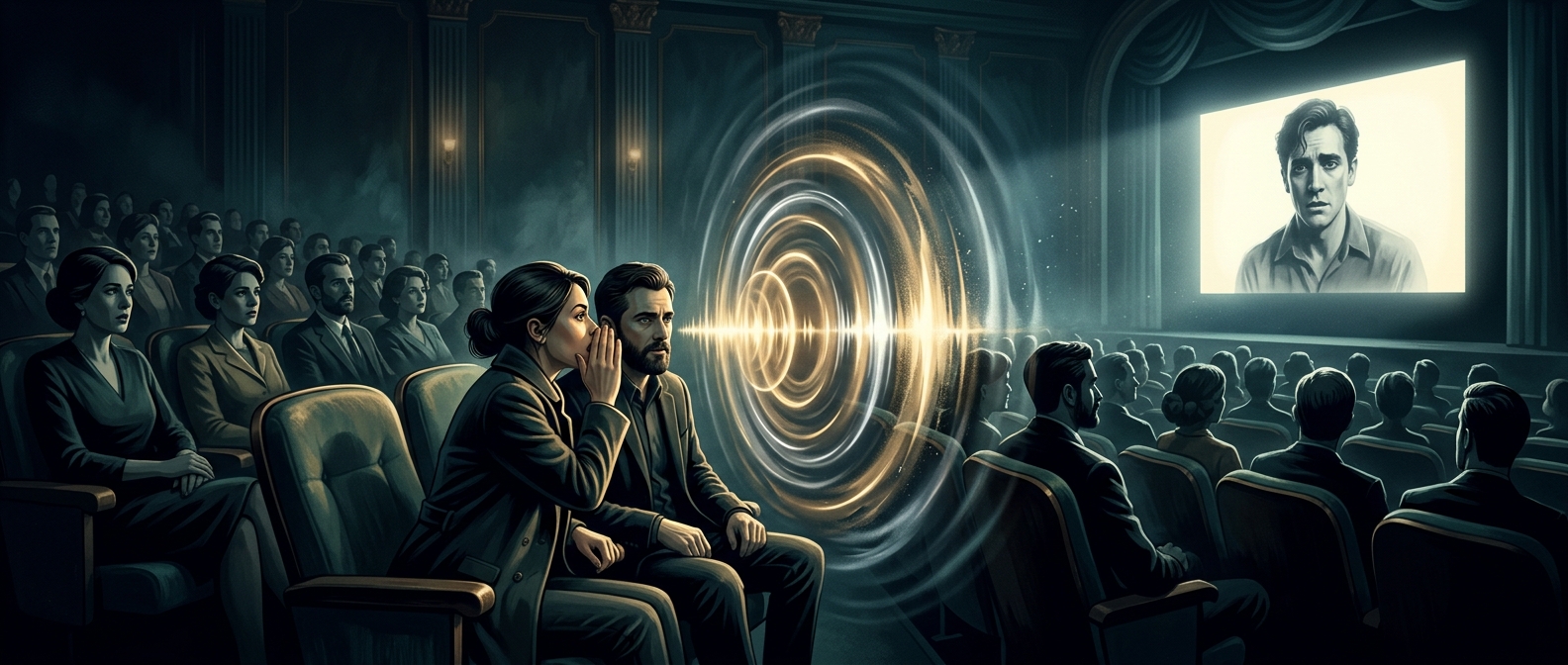 Очень громкий шепот во время тихих сцен в кино