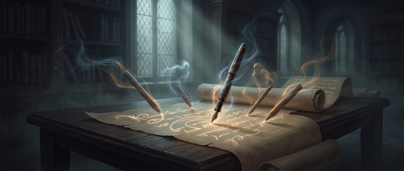 Pencils writing entirely by themselves
