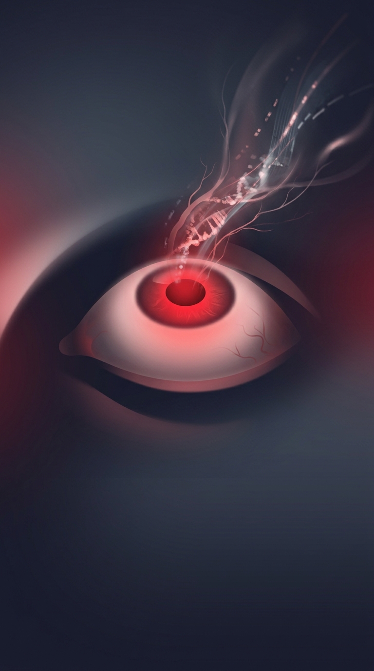 What terrifying biological reality is actually causing the glowing 'red-eye' effect in flash photography?