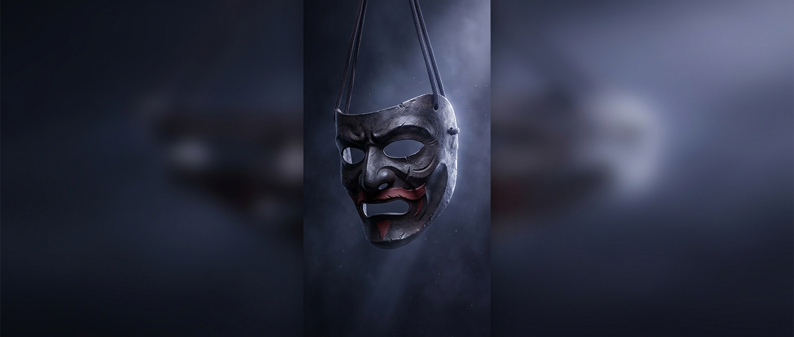 Why warriors wore iron masks with fake mustaches