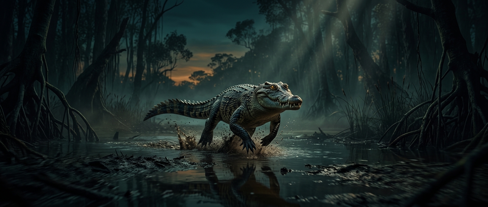 Australian crocodiles can gallop