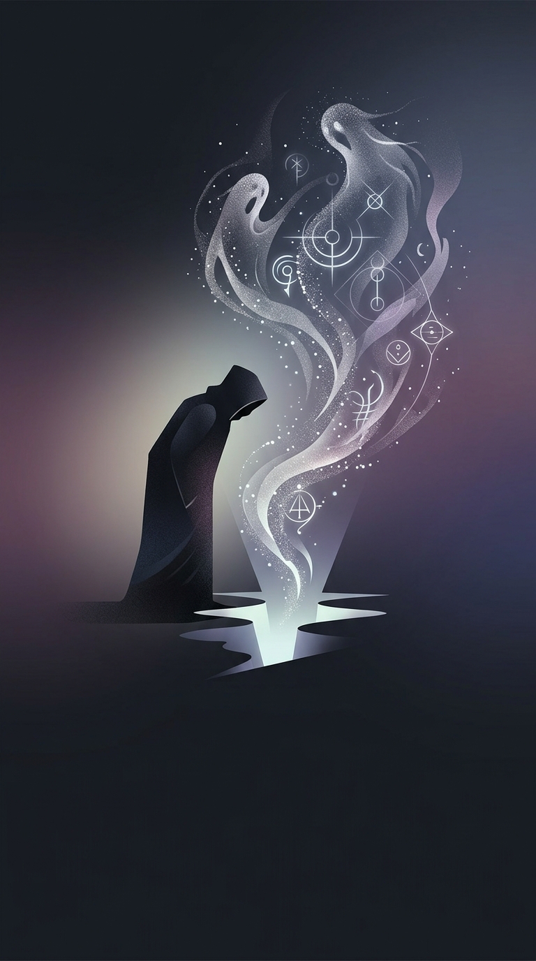 Necromancy wasn't originally about raising an army of decaying zombies to attack fantasy villages; it was an ancient divinatory practice focused on summoning the spirits of the dead to ask them about the future.