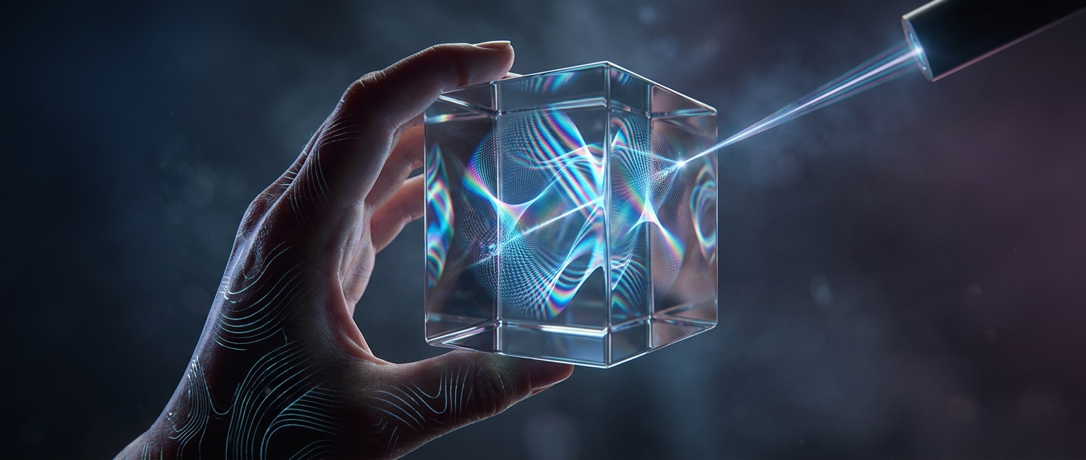 Holograms trap light interference patterns on glass