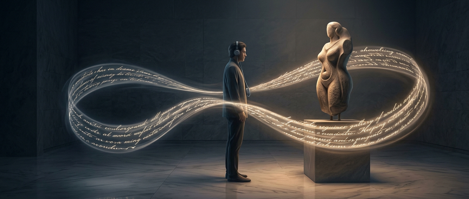 Why museum audio guides sound so slow