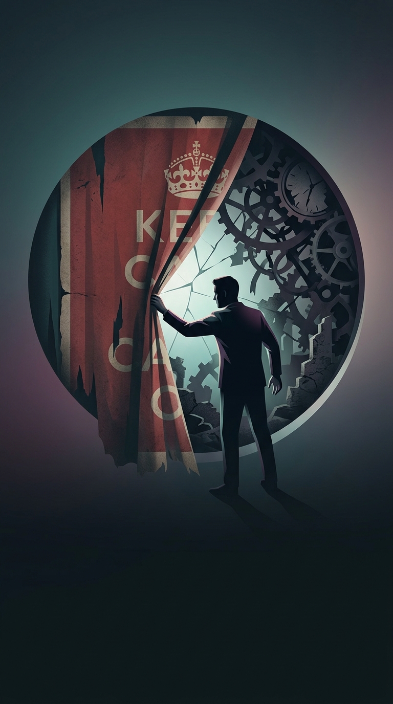 What is the massive historical lie behind the iconic British 'Keep Calm and Carry On' poster from WWII?