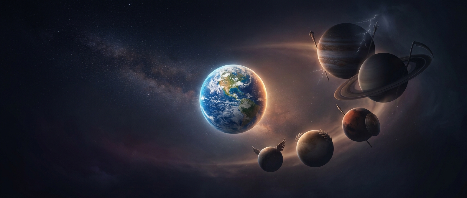 Earth is the odd planet out in its name