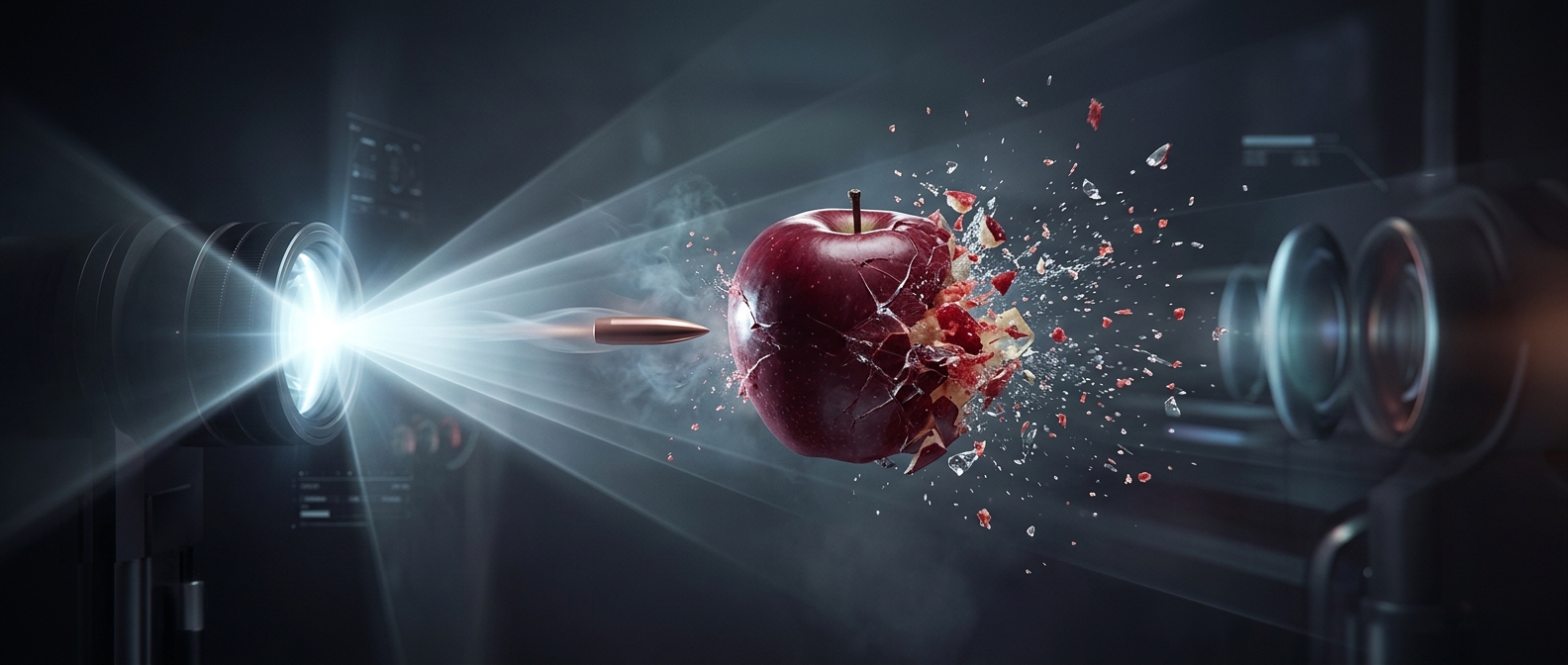 How flashing lights made bullets look frozen