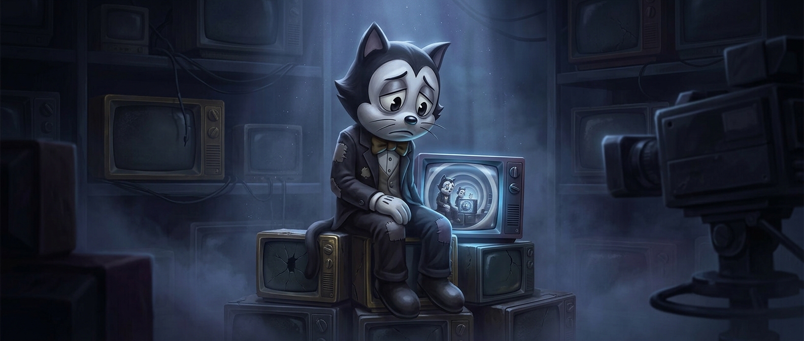 A TV mascot with an existential crisis