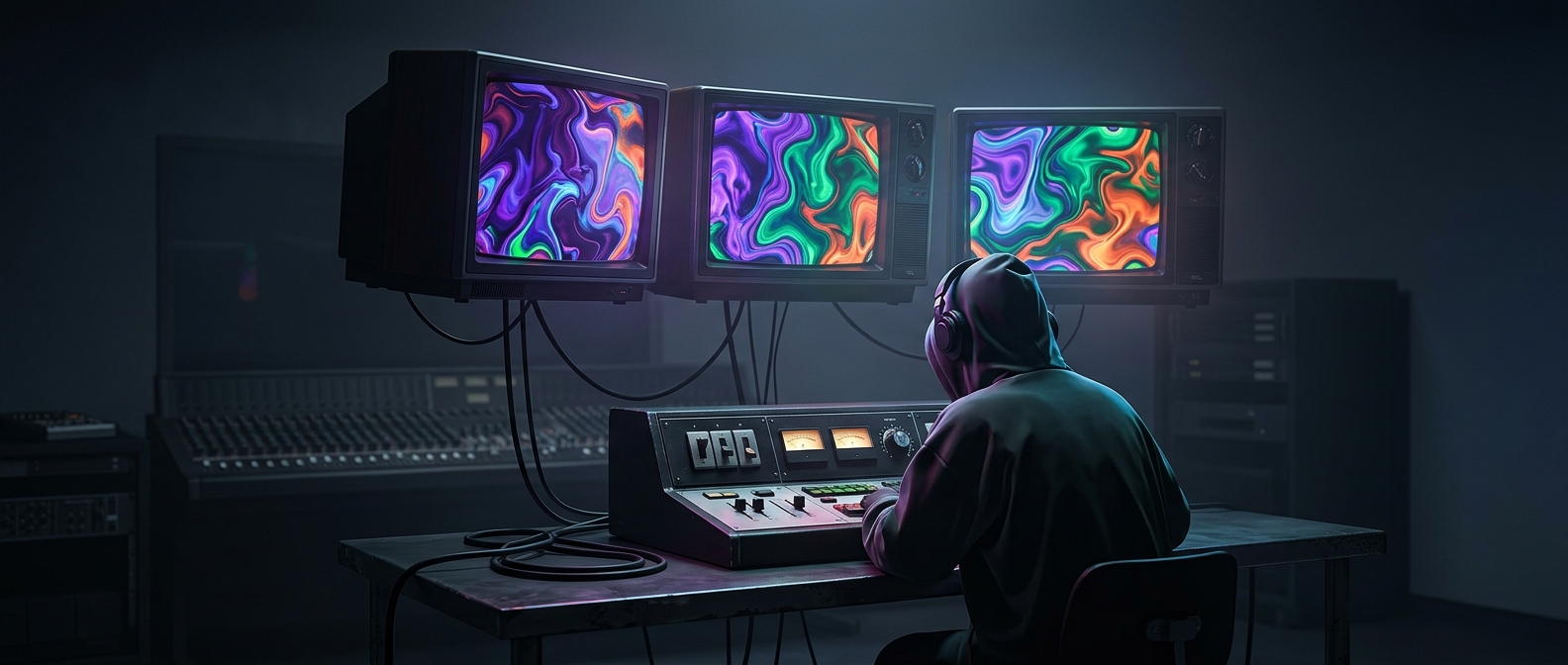 The TV broadcast that turned into abstract art