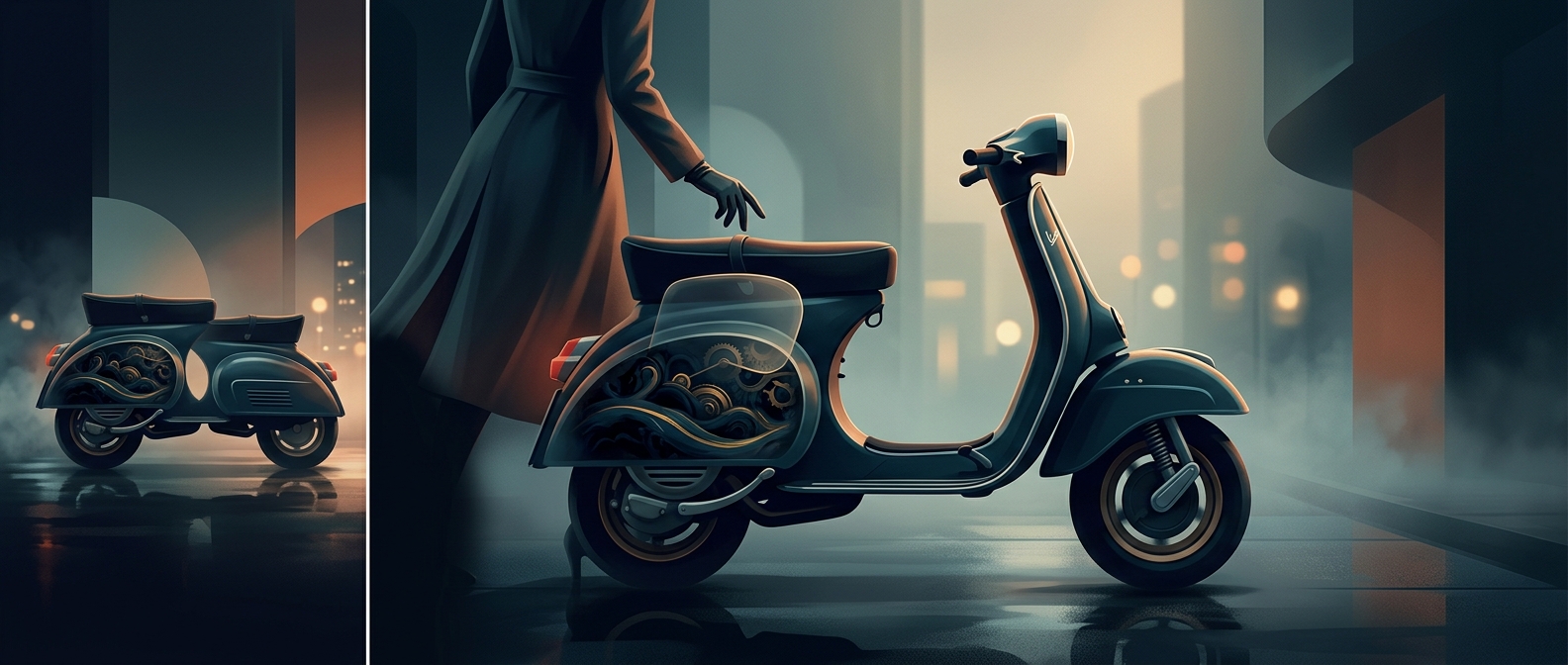 Why Vespas Have a Wide Front Shield