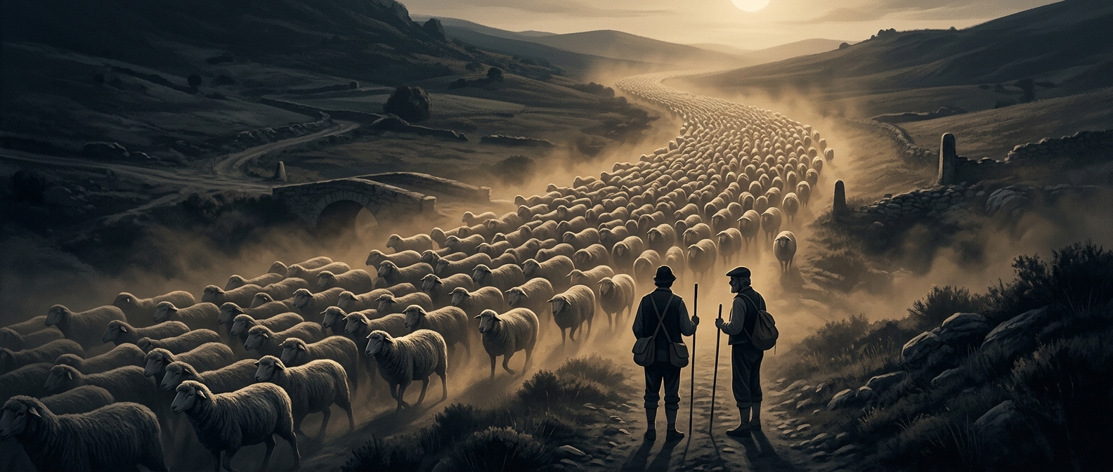 When sheep had the right of way in Spain