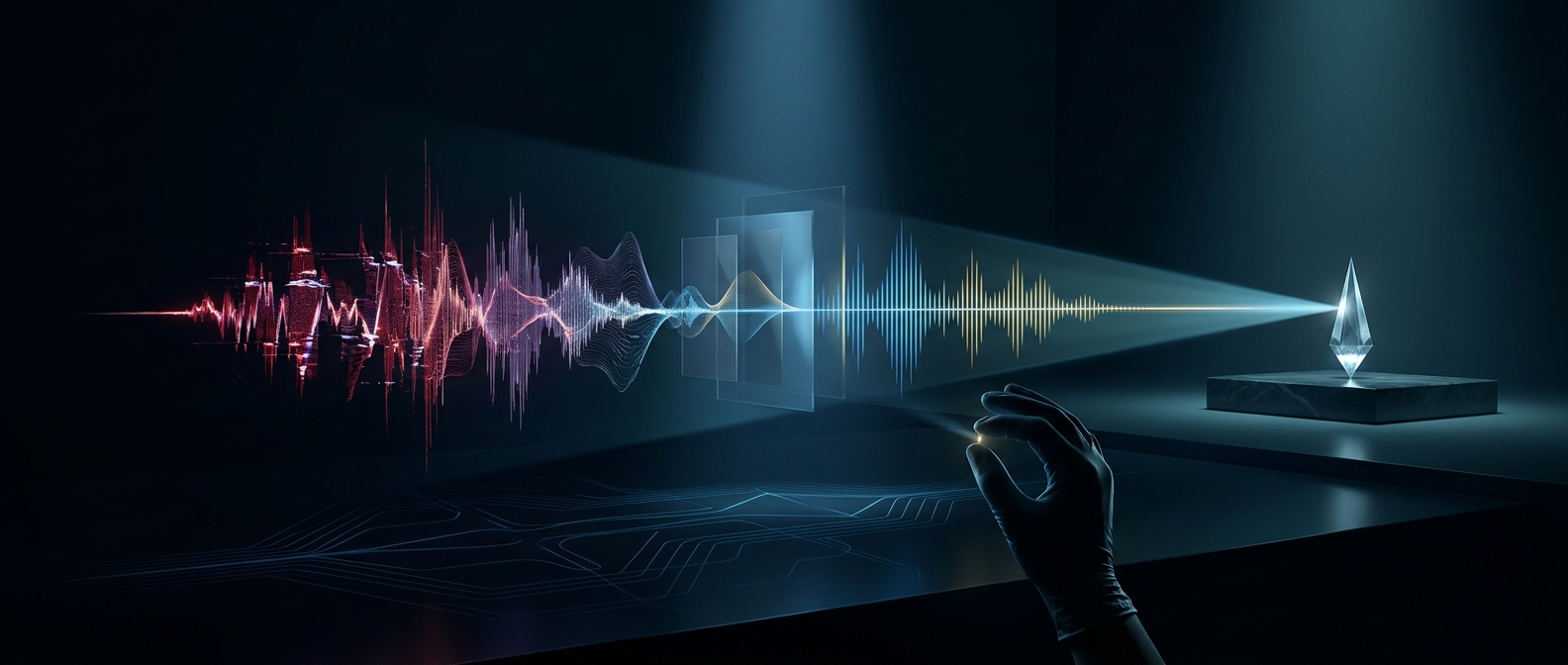 Specialized forensic software designed to perfectly identify heavily manipulated audio in digital court evidence.