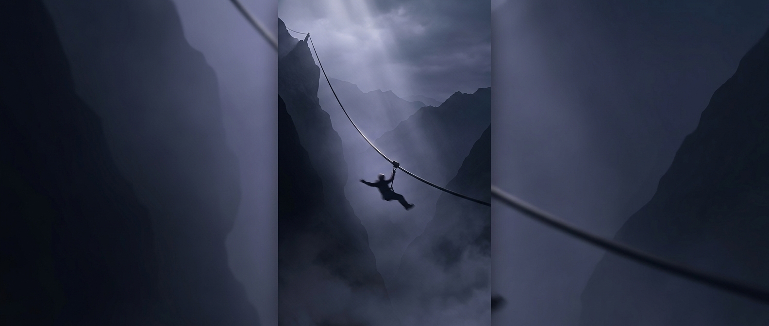 Steep ziplines rely purely on gravity and wire friction