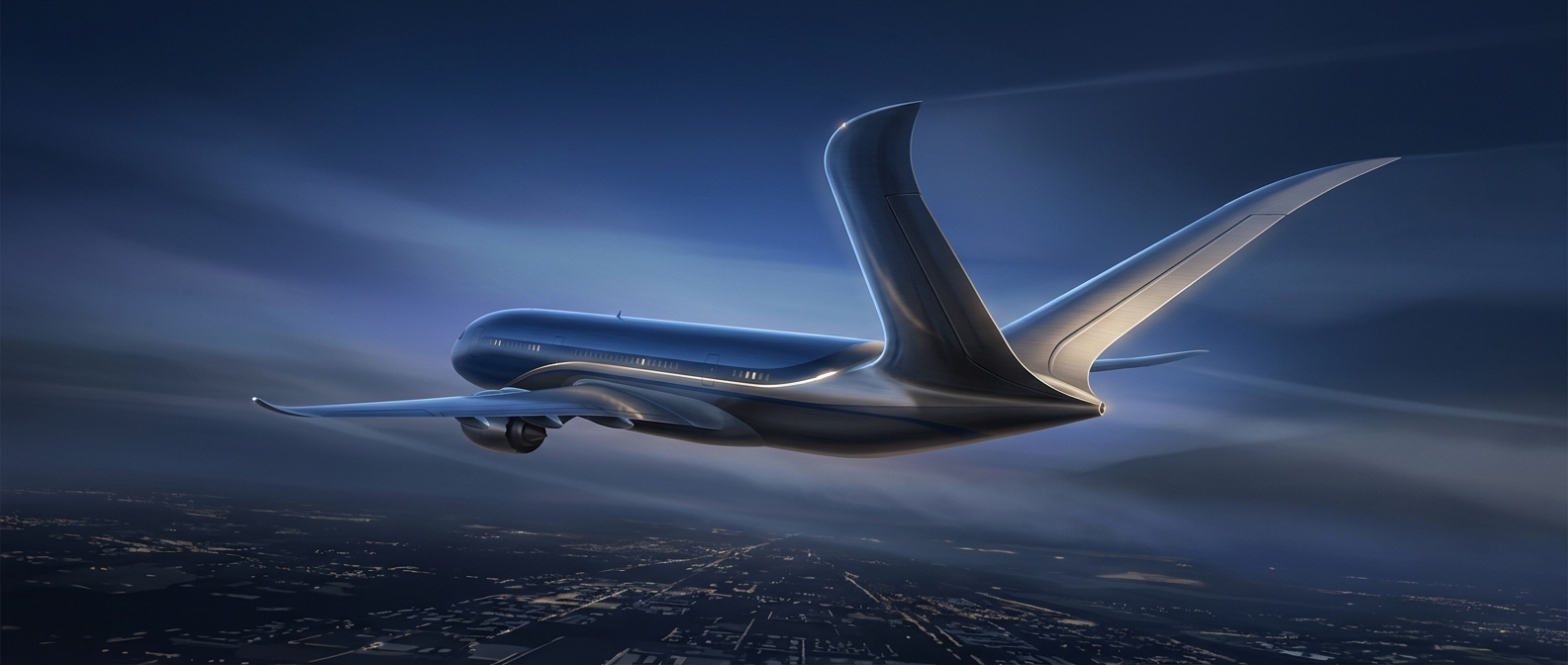 V-shaped airplane tails combine two wings into one
