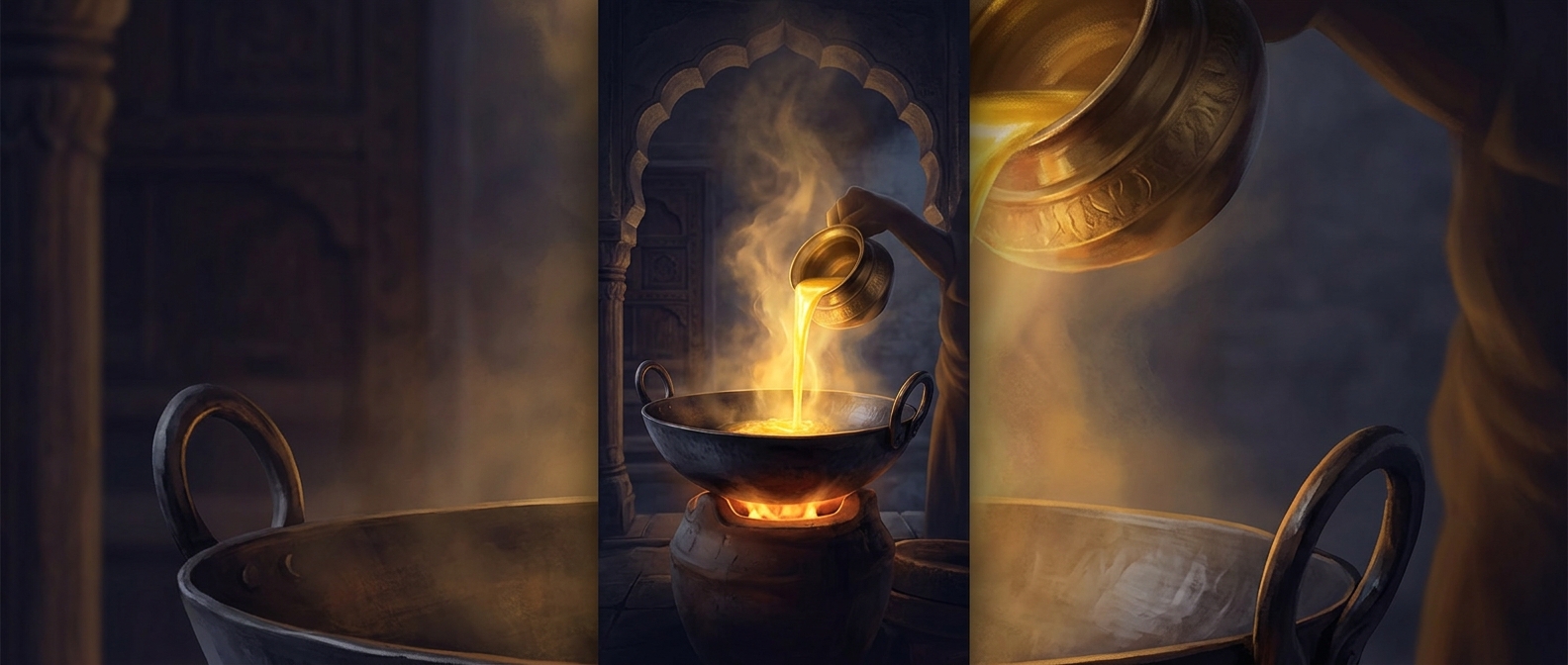 Indian cuisine relies heavily on ghee for high heat cooking