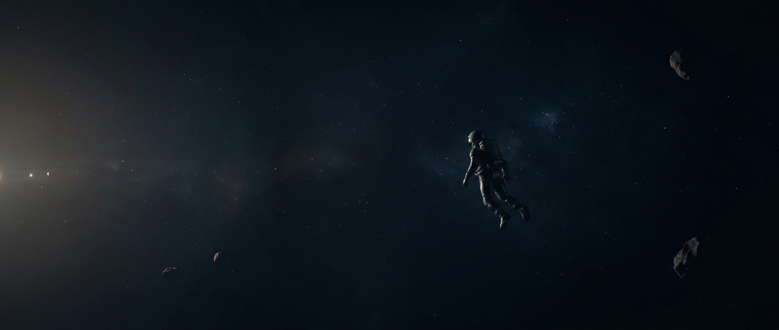 You could fly through the asteroid belt and see nothing