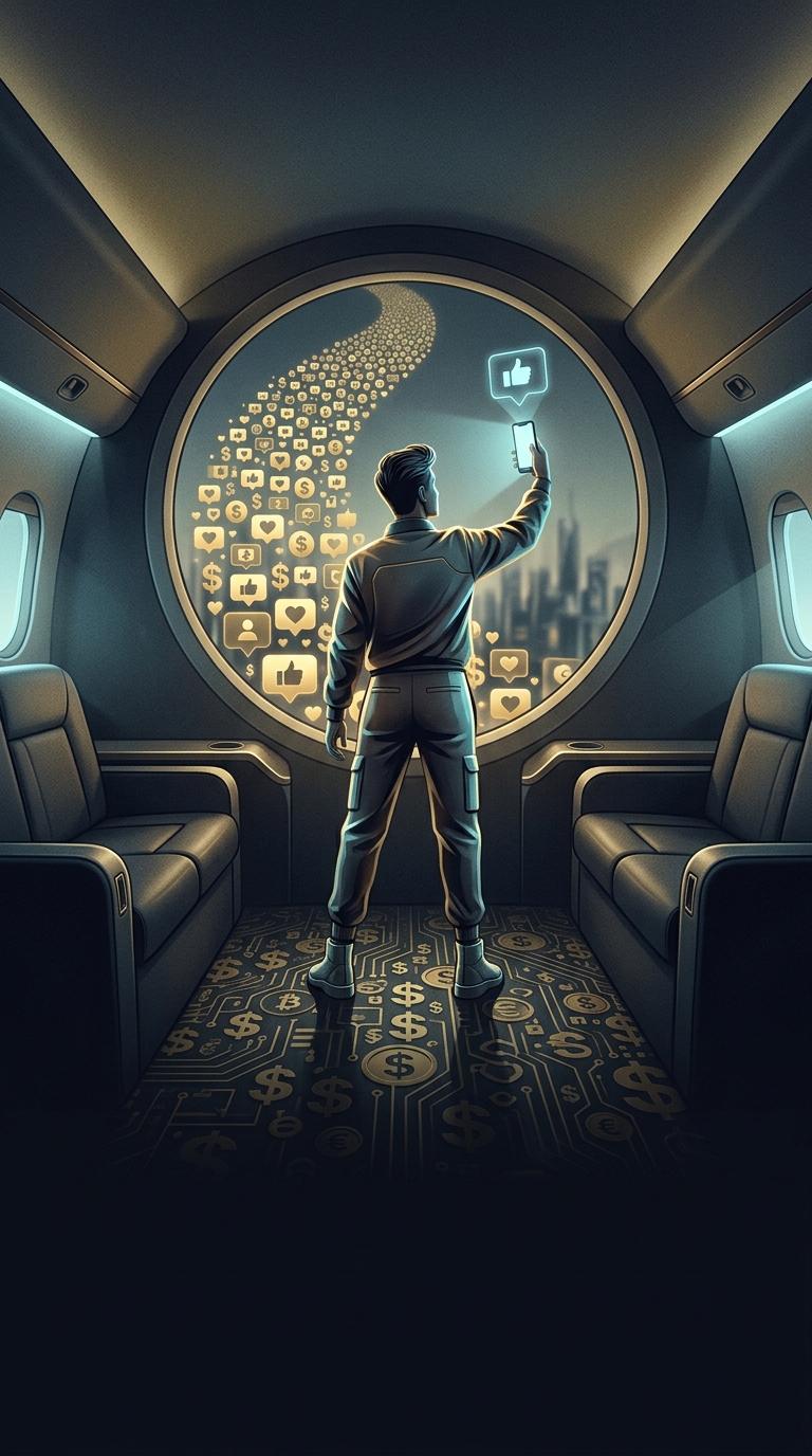 How do so many young internet influencers afford to constantly post videos from inside luxurious private jets?