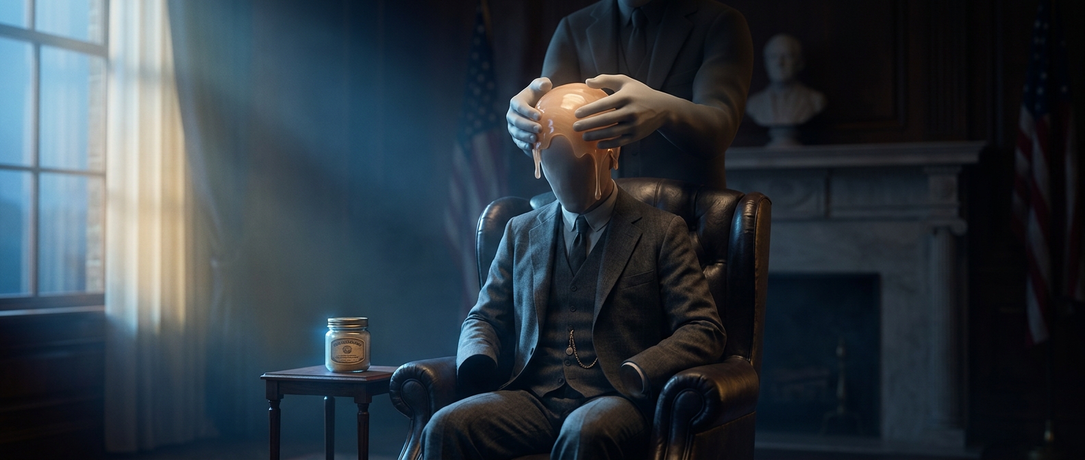 Why Calvin Coolidge had his head rubbed with Vaseline