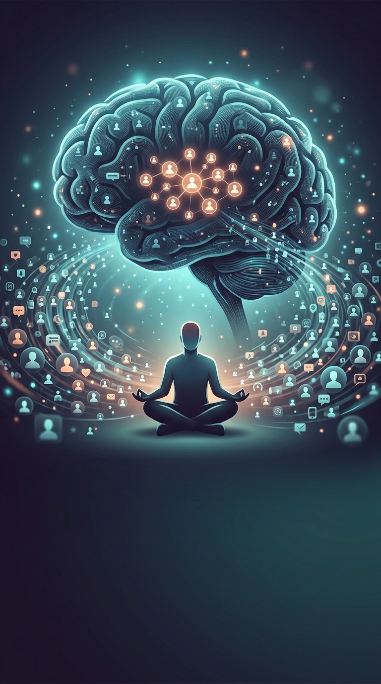 Despite having thousands of followers, what is the maximum number of people your brain can actually care about?