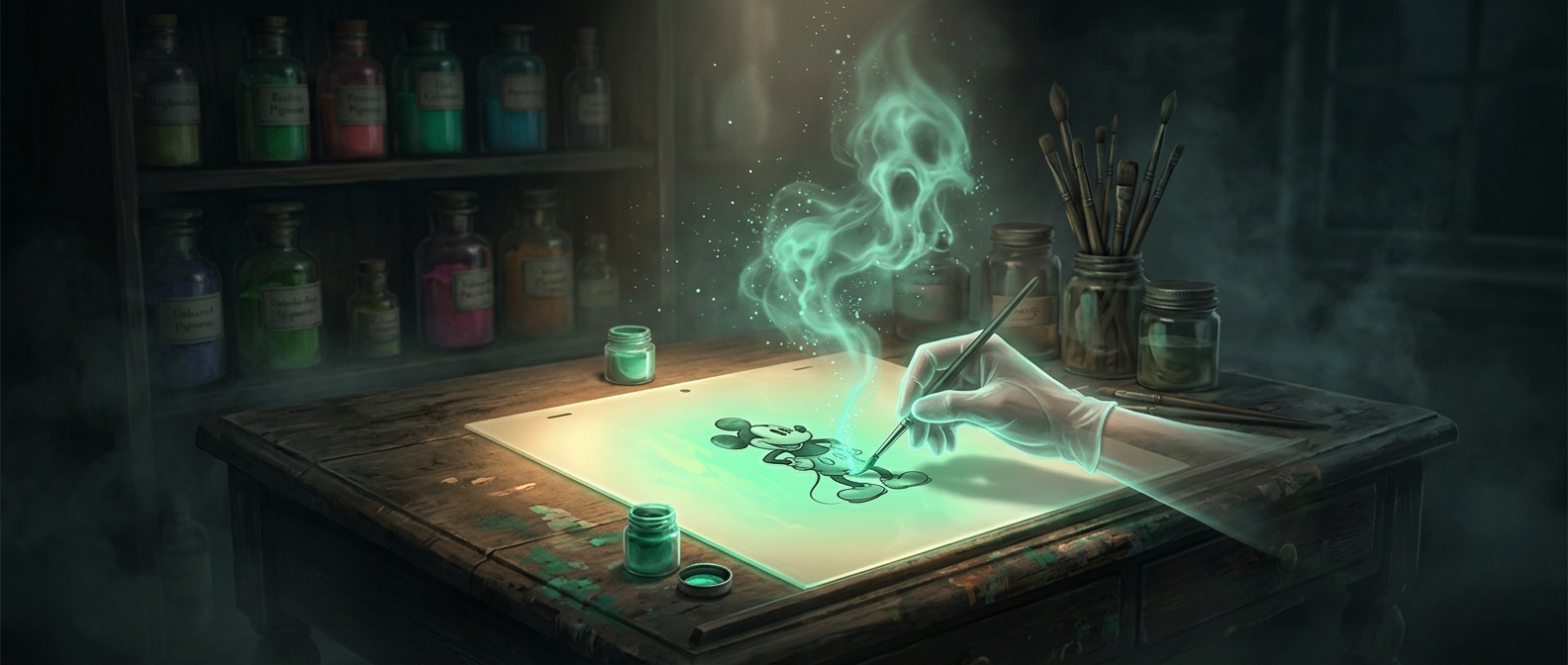 Classic cartoons were painted with lead