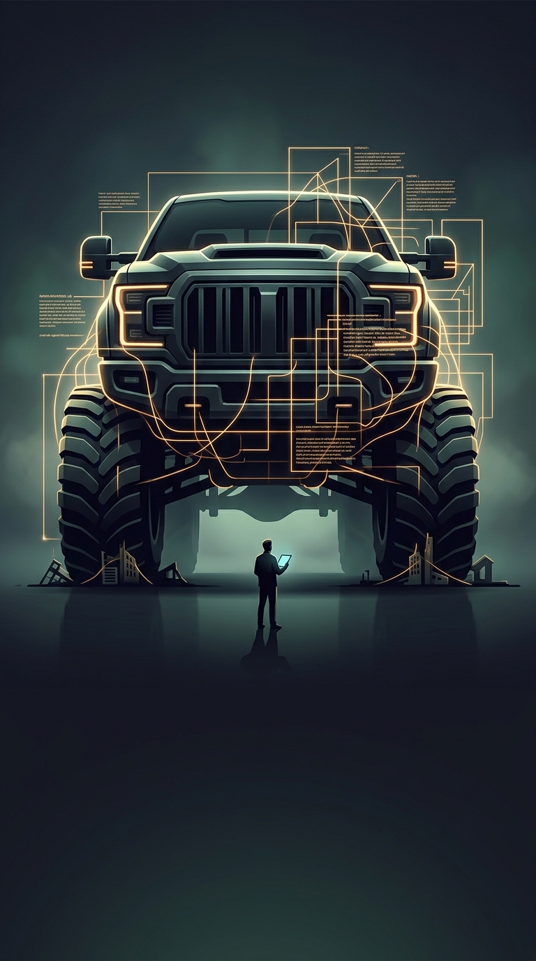 What bizarre legal loophole is secretly responsible for modern pickup trucks and SUVs becoming ridiculously massive?