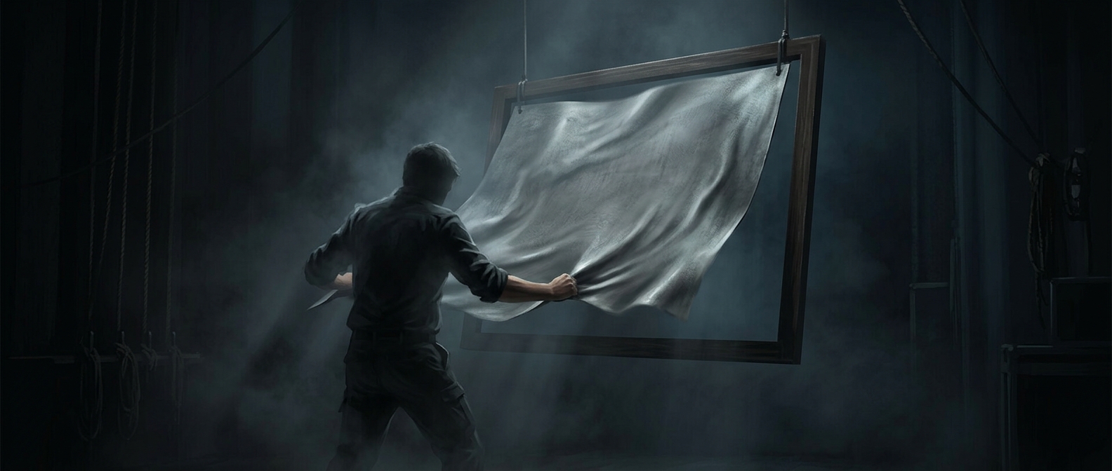 Stage thunder was once just a shaking metal sheet