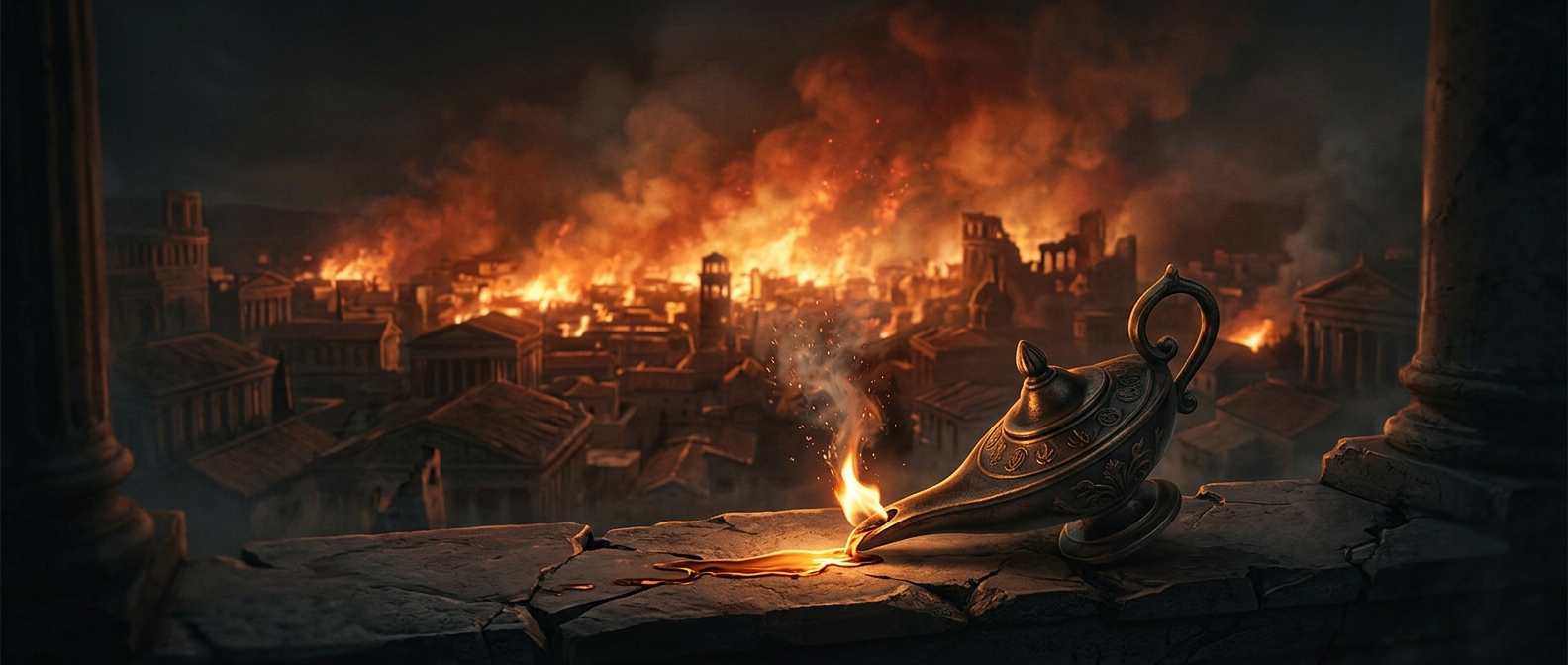 Случайное сожжение огромного города