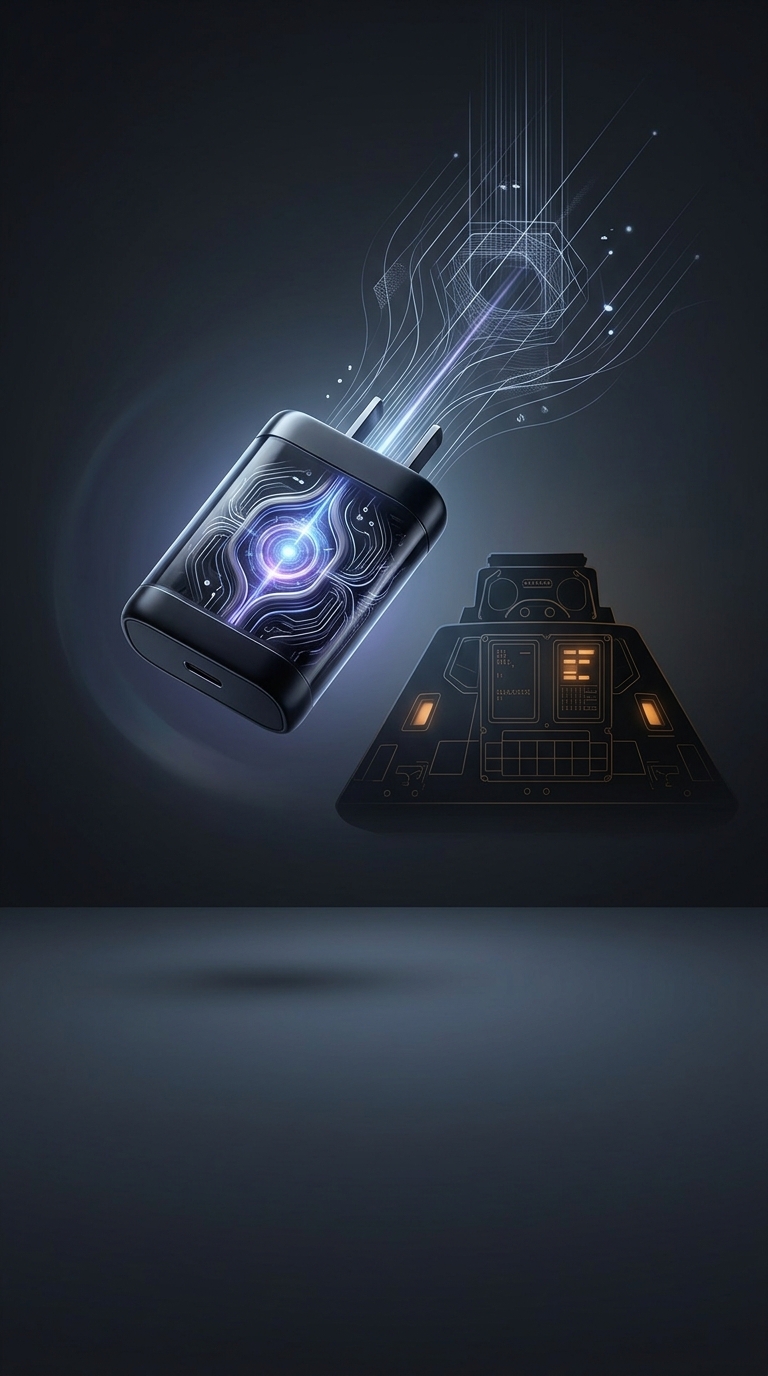 Modern smart phone battery chargers frequently contain built-in microprocessors that possess significantly more raw computing power than the Apollo Guidance Computer used to navigate astronauts to the moon in 1969.