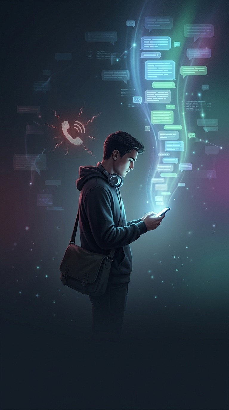 Why do Millennials and Gen Z overwhelmingly prefer sending text messages instead of making live phone calls?